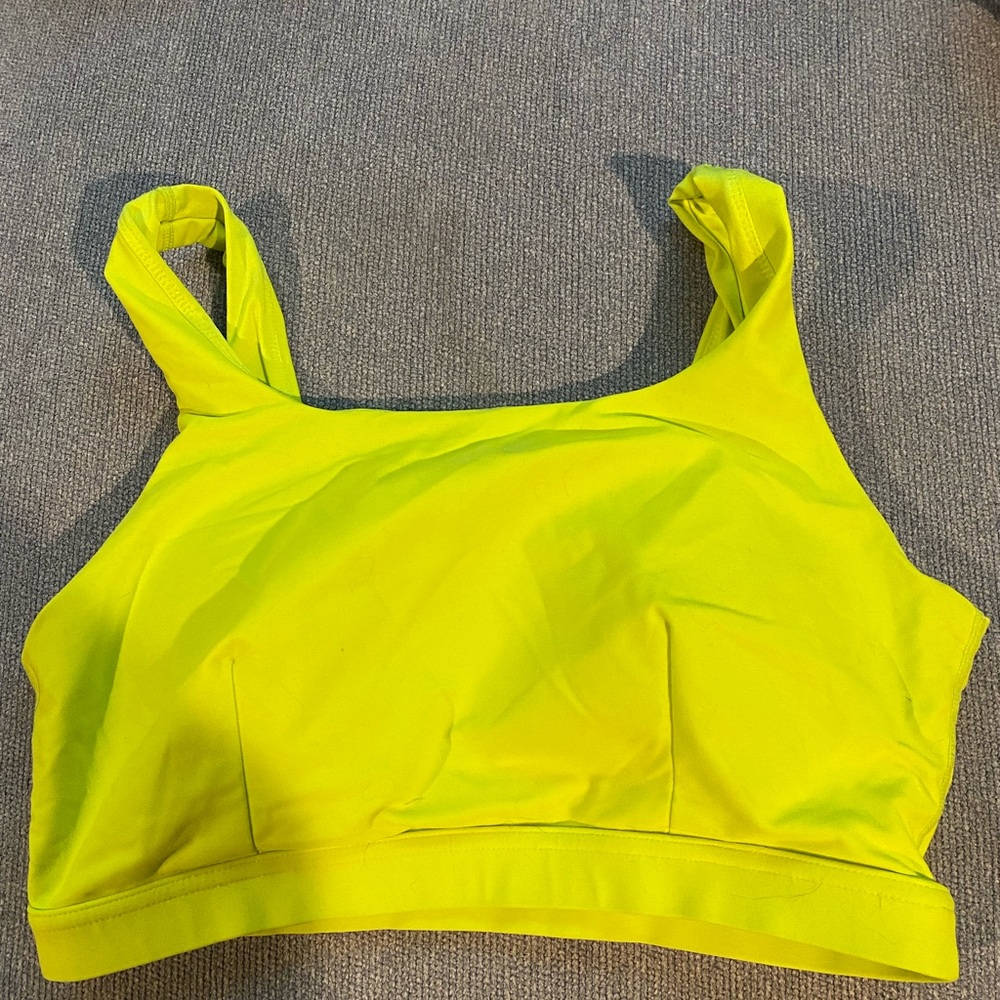 Popflex neon Yellow Sports Bra size 1X